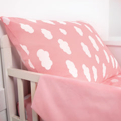 Biloban Pink Cloud flat sheet offers soft microfiber for gentle bedtime comfort.
