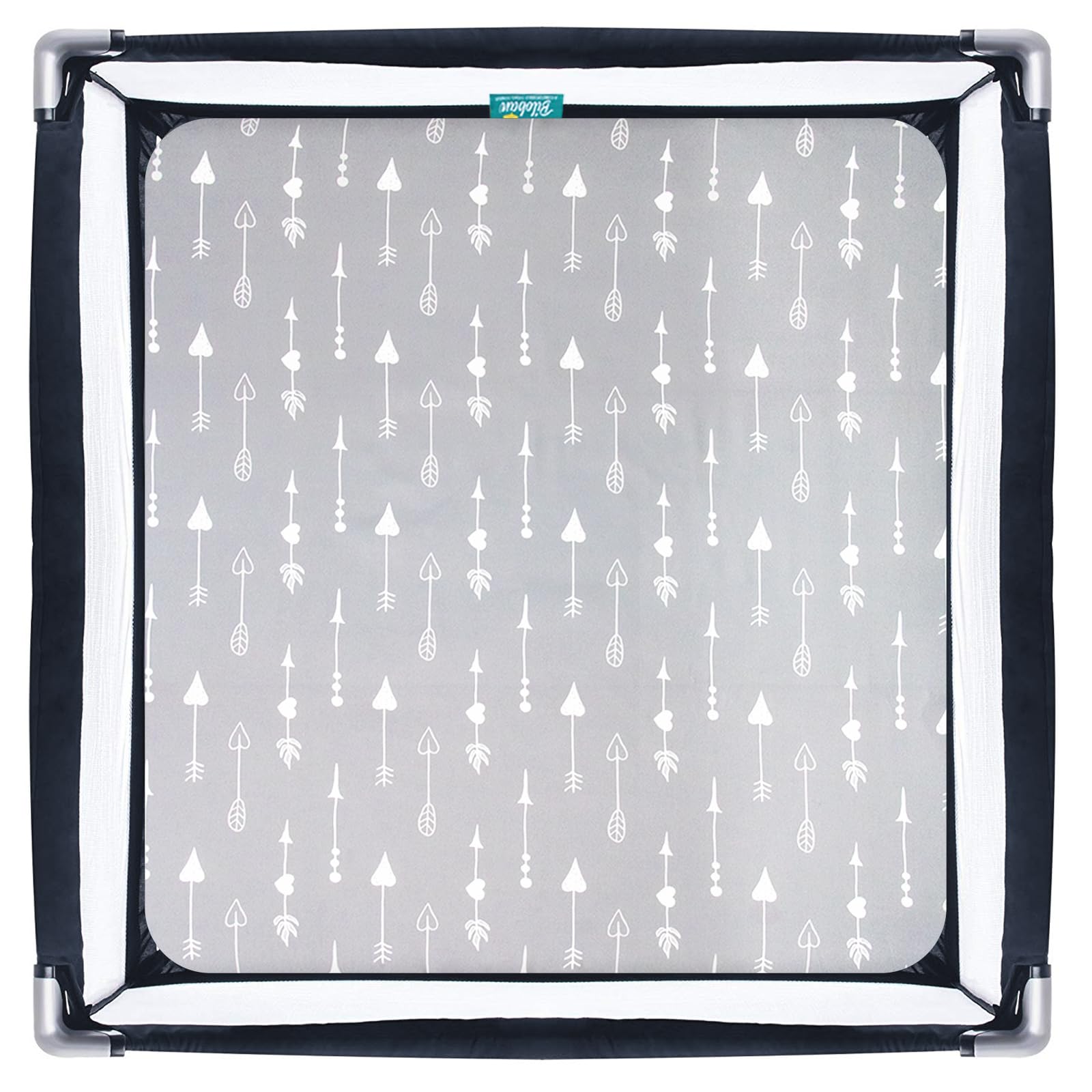 Biloban travel-ready sheets ideal for portable playards during trips.