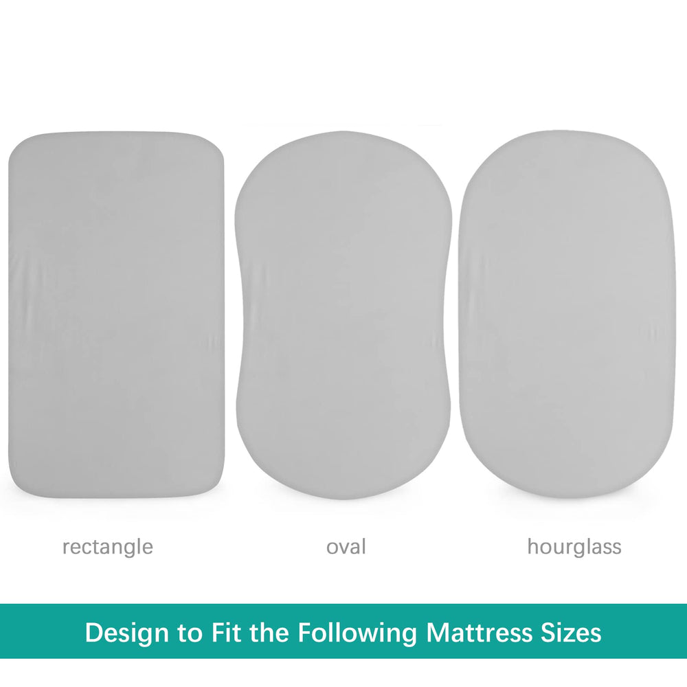 Biloban two-pack of bassinet sheets provides ready replacements for busy nights.