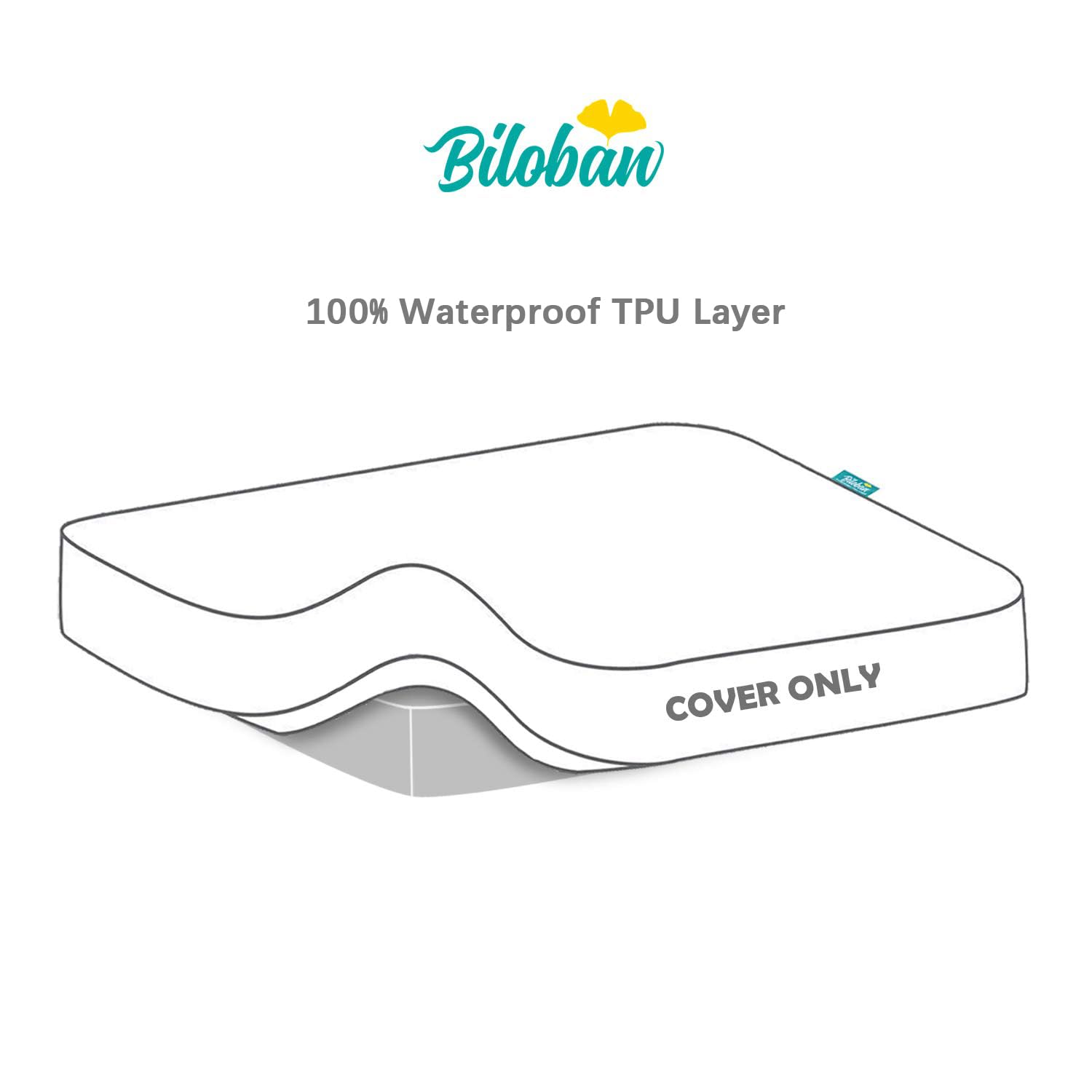 Biloban Ultra-soft breathable bassinet pad cover enhances baby comfort without crinkling noises.