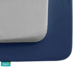 Soft microfiber surface of Biloban sheets provides gentle comfort for naps.
