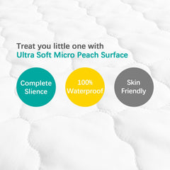 Waterproof backing protects mattress from spills and accidents.