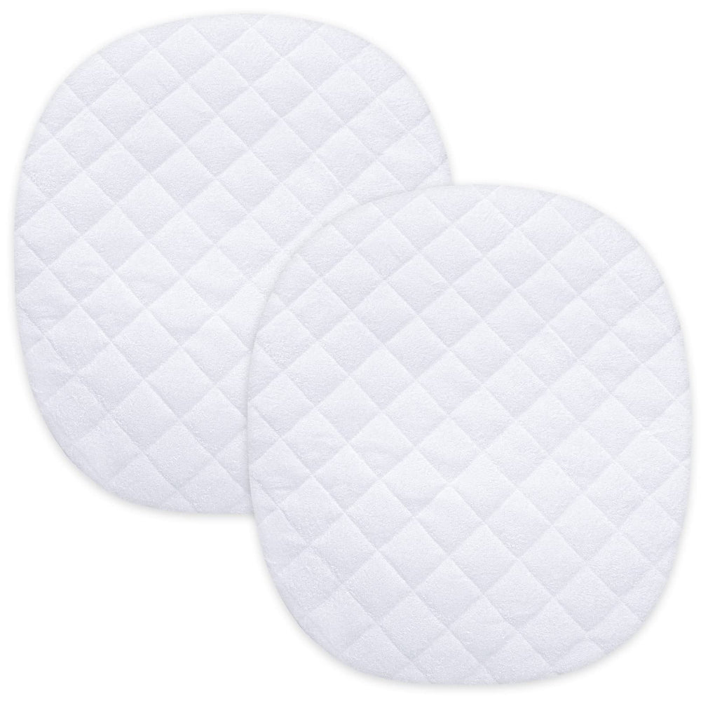 Biloban waterproof bassinet mattress pad cover fits Graco Dome LX for reliable spill protection.