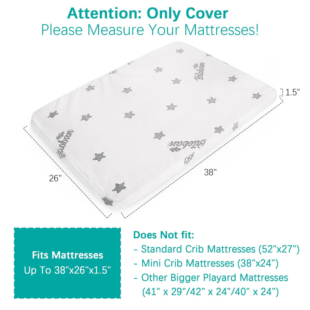 Biloban waterproof playard cover zipper guards against spills and stains.
