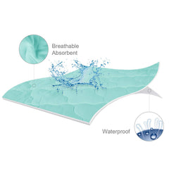 Biloban waterproof playard cover guards against spills and stains for 39x27 mats.