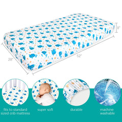Biloban Whale pillowcase showcases easy care microfiber for quick mornings.