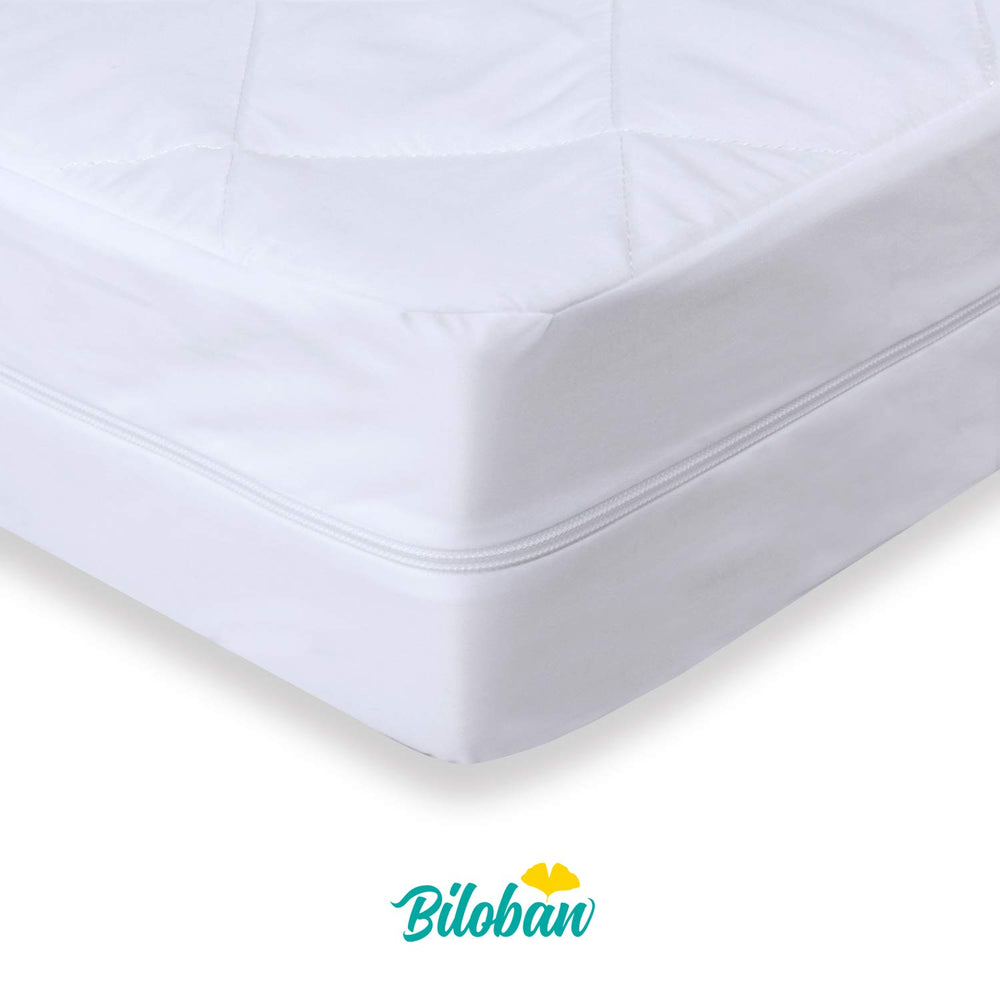 Biloban fits standard cribs 28x52x5 inches for secure enclosure.