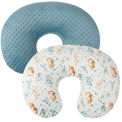 Bilokonda dot nursing pillow cover seahorse blue pattern for baby-friendly comfort