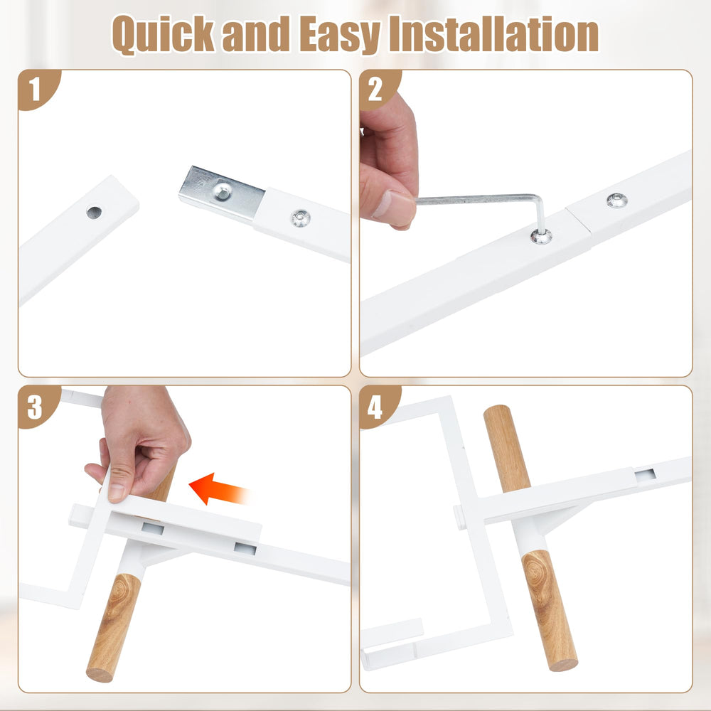 Bimiti door-mount setup fits bedroom or entryway for versatile storage.