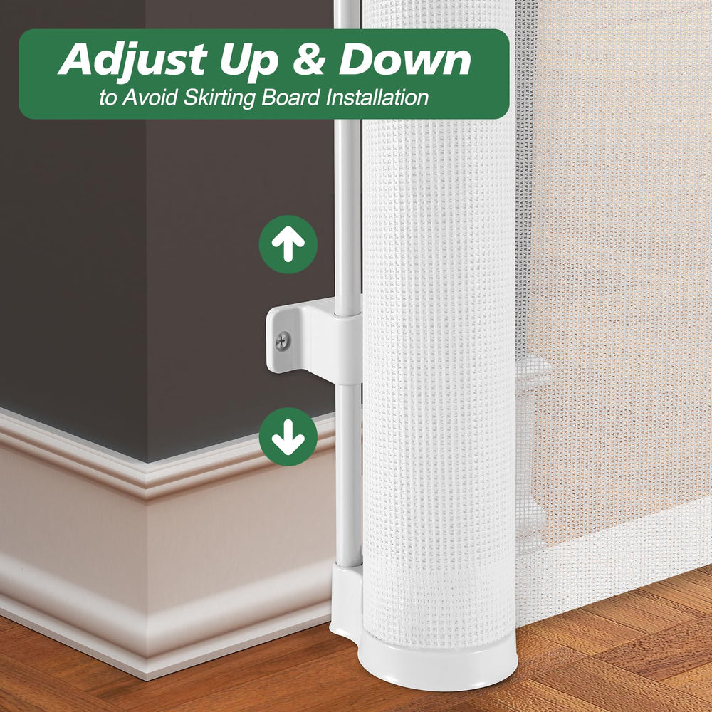 Bingguz baseboard-adjustable gate aligning with wall baseboard