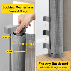 Bingguz adjustable bottom bracket fits baseboards without damage.