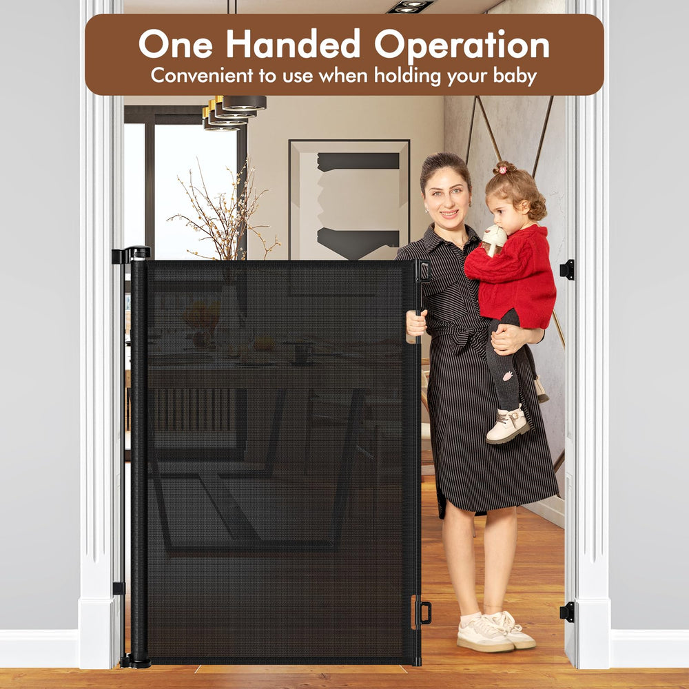 Bingguz baseboard-fit retractable gate design without spacers.