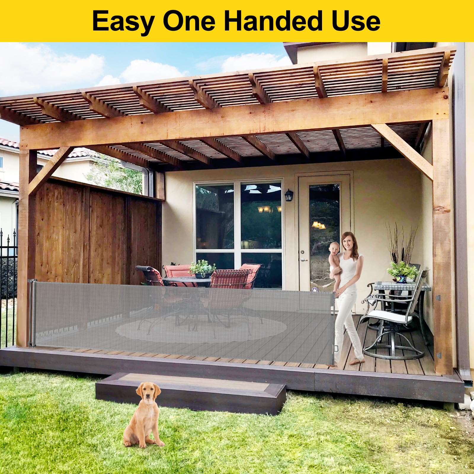 Bingguz double locking system ensures secure one-handed operation.