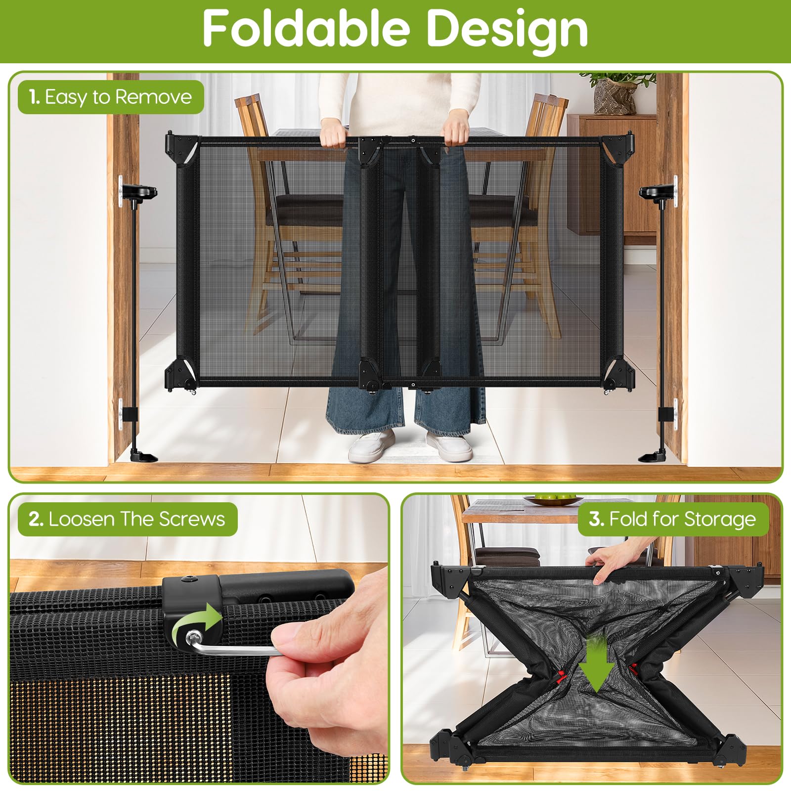 Bingguz foldable design for quick removal and compact storage