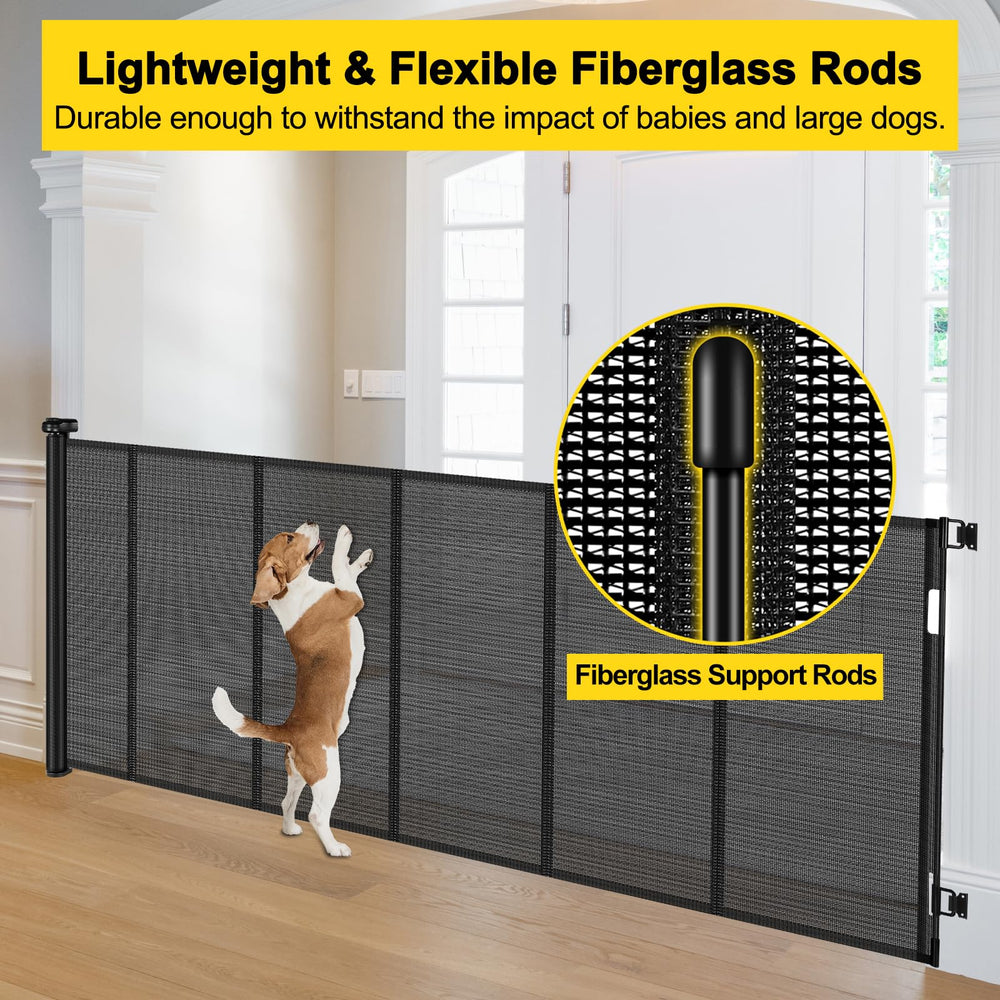 Bingguz retractable gate with one-handed operation for effortless access.