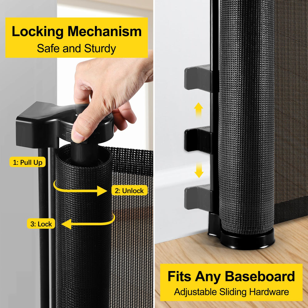 Bingguz retractable design with no bottom bar reduces trip risk.