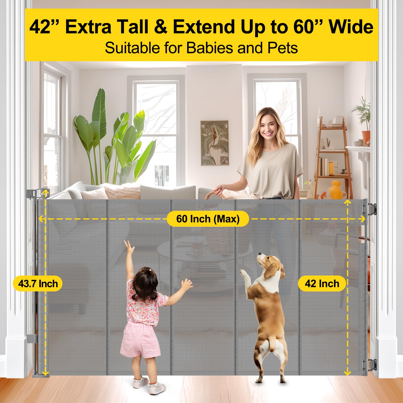 Bingguz retractable design saves space when not in use.