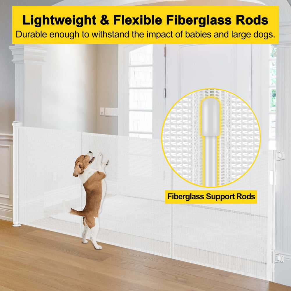 Bingguz 42 inch tall and 200 inch wide gate covers a wide opening