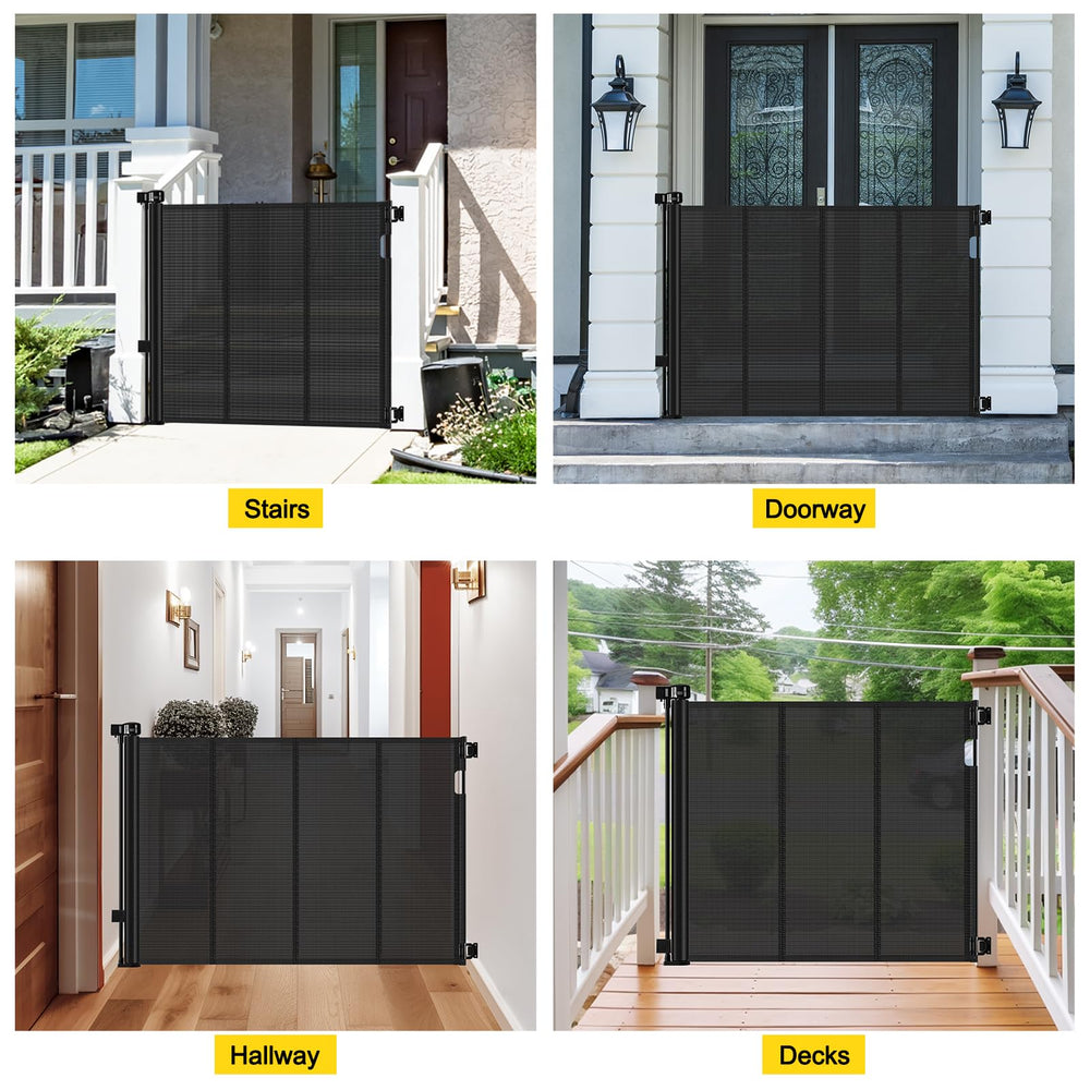 Bingguz tall gate blocks climbing and jumping.