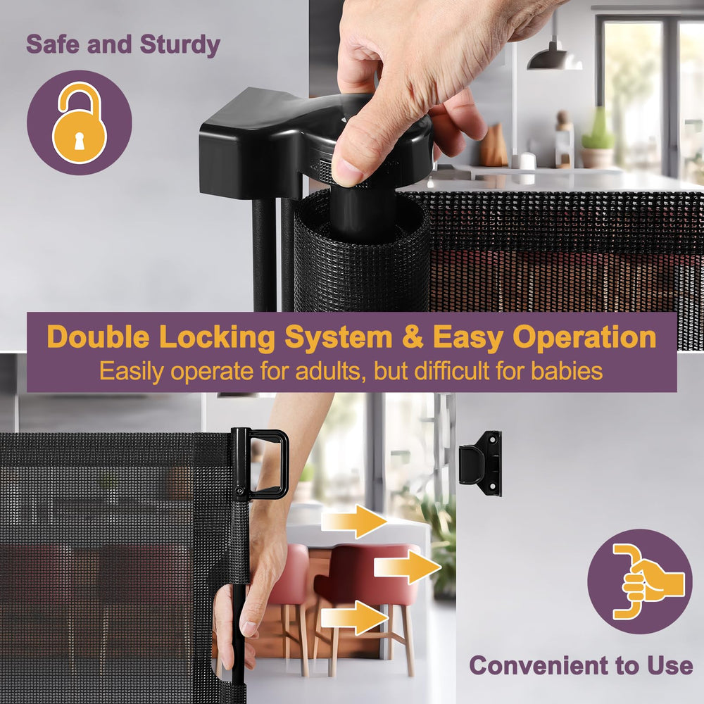 Bingguz upgraded double locking system keeps kids and pets secure.