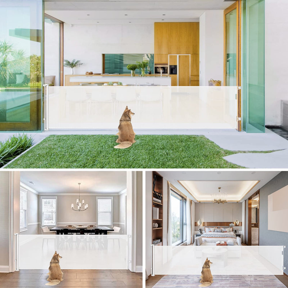Bingguz white gate showing clean finish and durable construction for daily use.