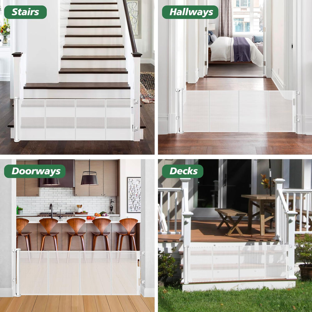 Bingguz white gate complementing modern interior design