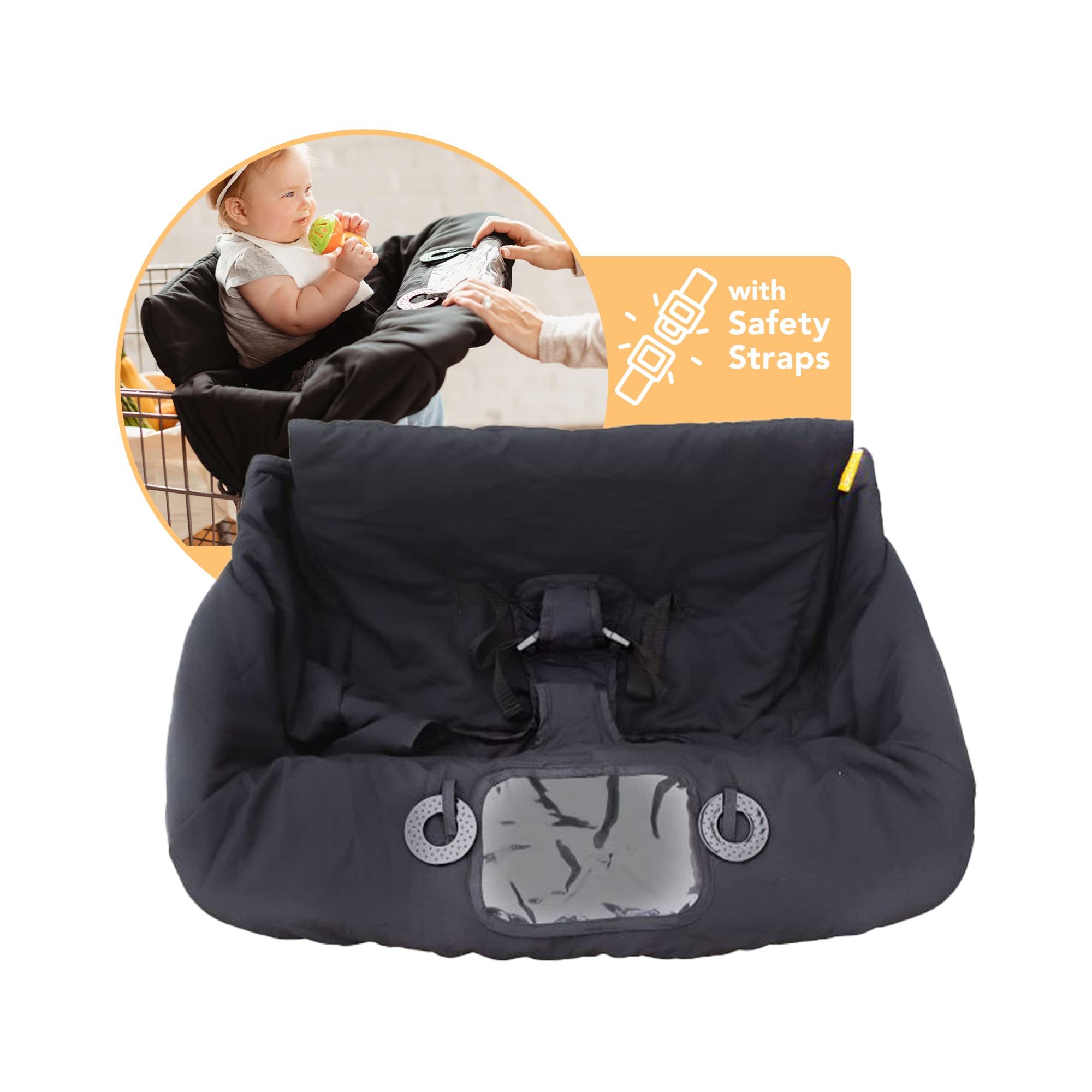 Binxy Baby CPSIA-certified cart cover supports safe shopping experiences