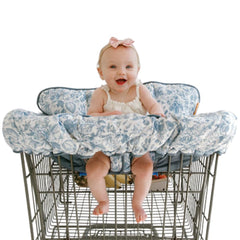 Binxy Baby Cushy Cart Cover 2-in-1 shields and comforts during shopping.