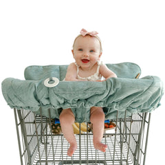 Binxy Baby Cushy Cart Cover provides 360-degree protection for shopping carts.