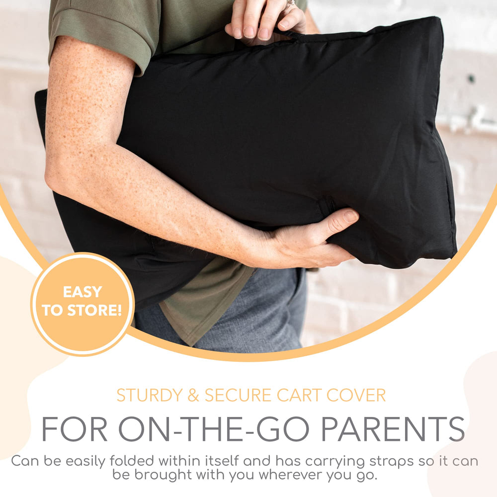Binxy Baby foldable cart cover with carrying strap for parents