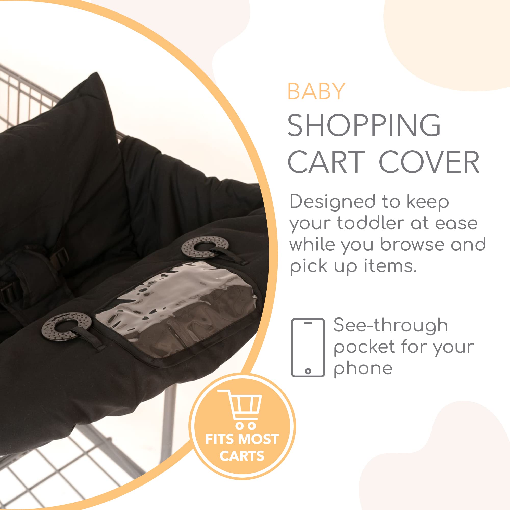 Binxy Baby stain-resistant fabric keeps cover looking new after spills