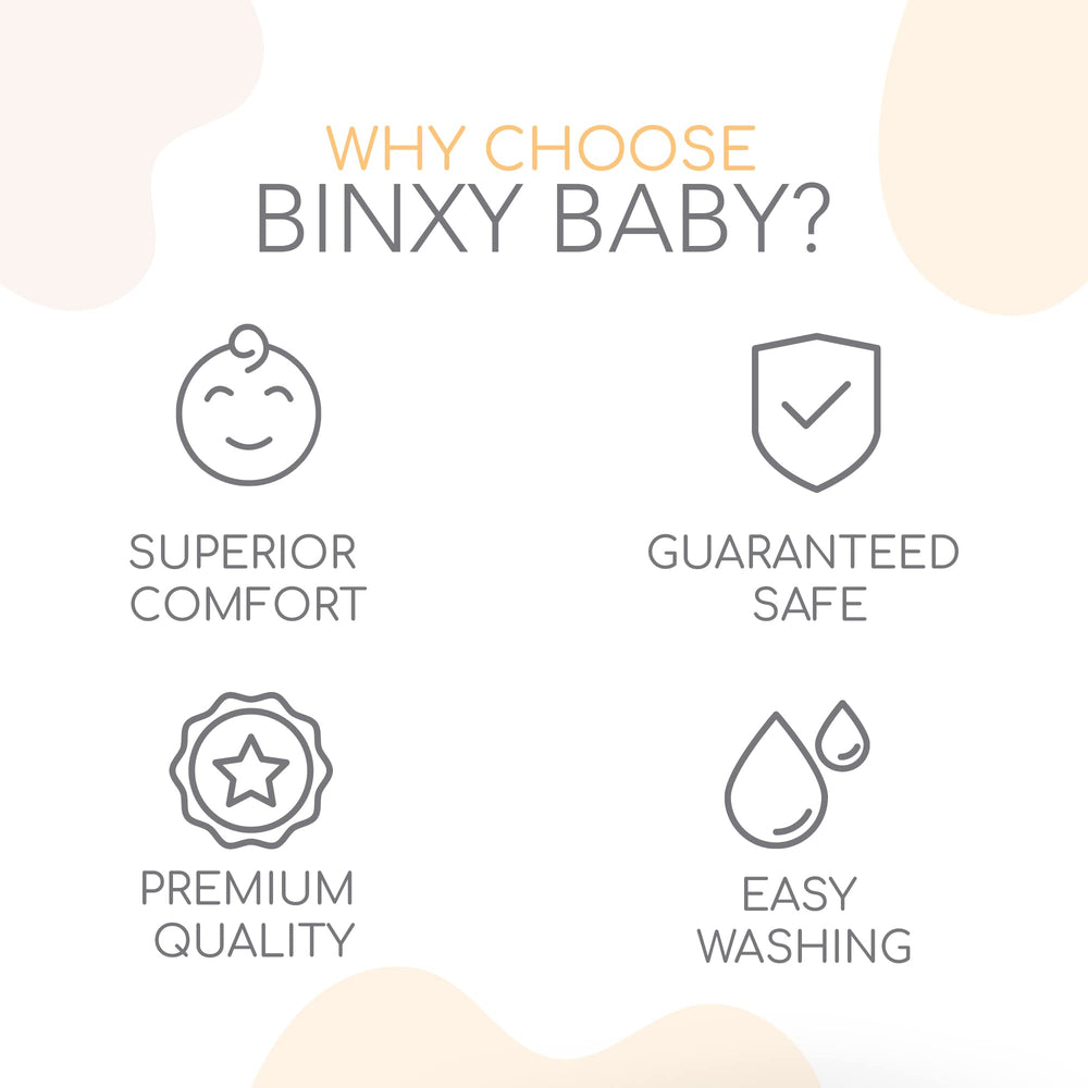 Binxy Baby stain-resistant durable material for everyday use.