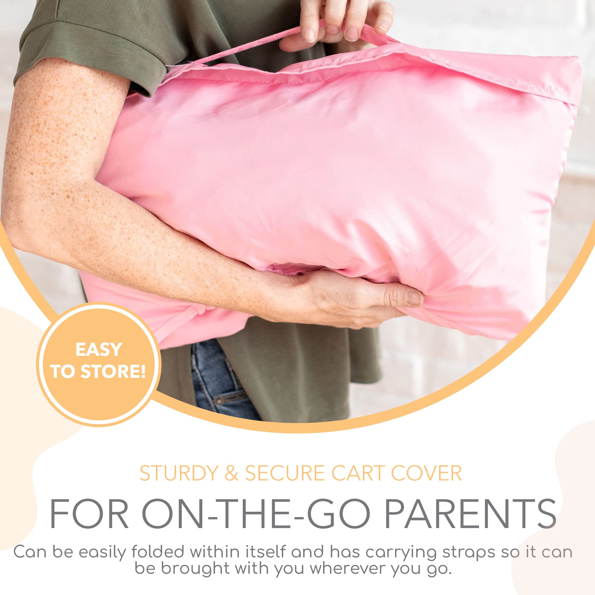 Binxy Baby Storage Pouch folds neatly for on-the-go storage.