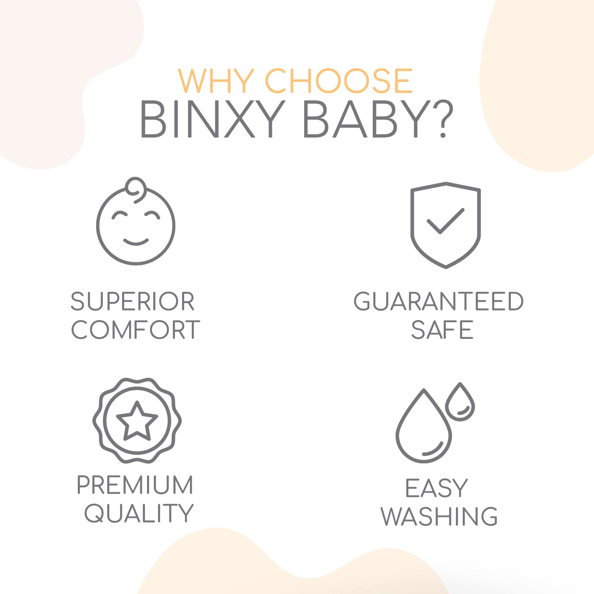 Binxy Baby toy rings entertain baby during errands