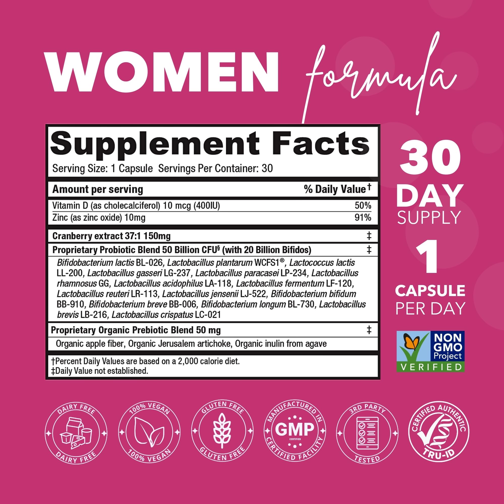 Bio360 Probiotics for Women daily-use pose emphasizes convenient routine and gut health.