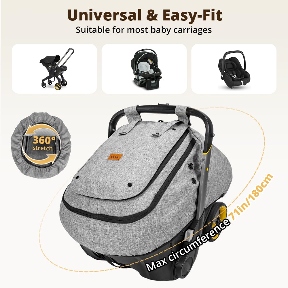 Bioby four breathable holes and mesh layer improve airflow for baby comfort