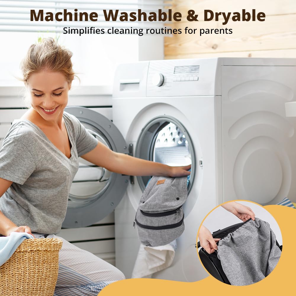 Bioby machine-washable car seat cover is easy to clean for busy families