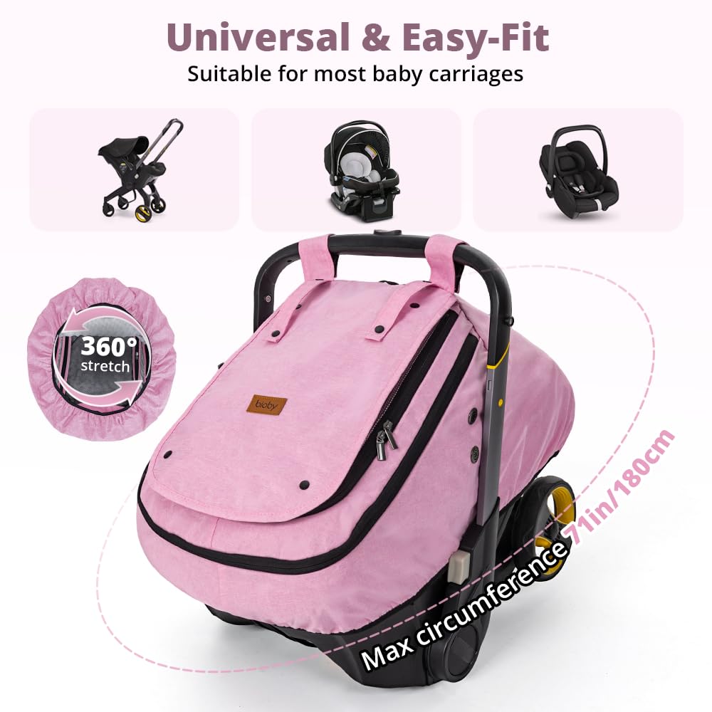 Bioby universal fit with adjustable straps for secure installation