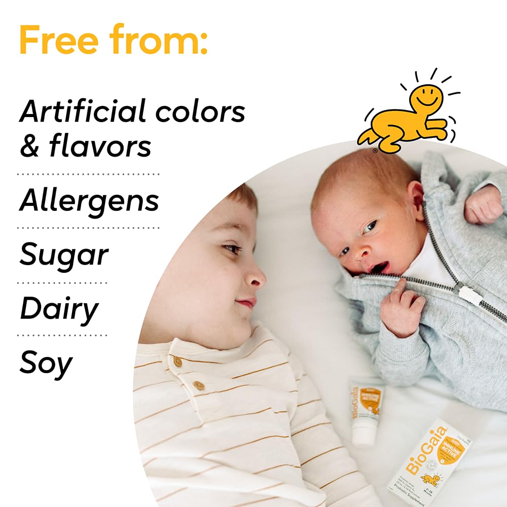 BioGaia Immune Active Drops used for digestive comfort in infants.