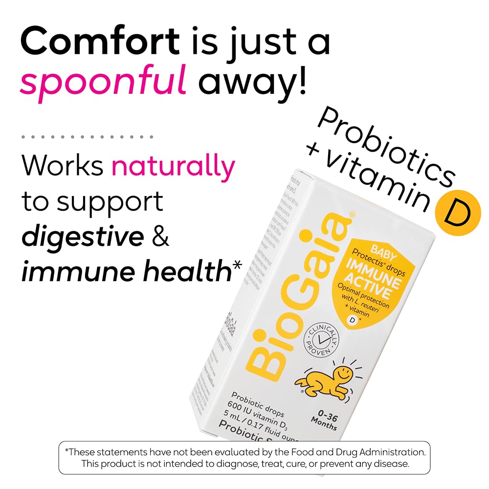 BioGaia Immune Active Drops with dropper for daily administration.