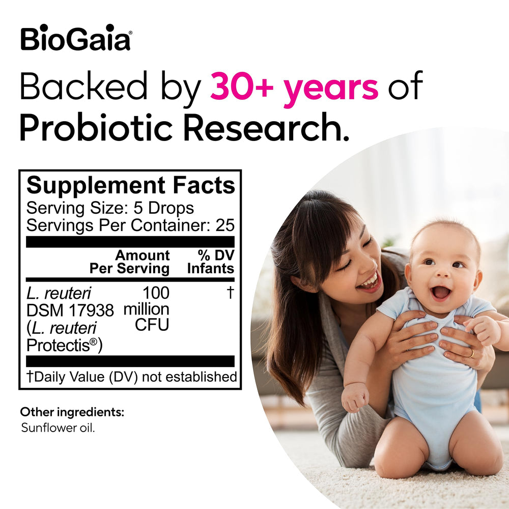 BioGaia Protectis Baby Drops safe for newborns from day one