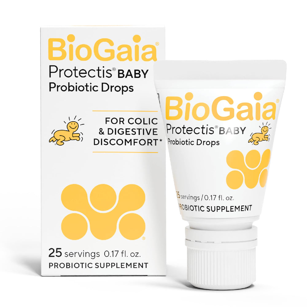 BioGaia Protectis Baby Probiotic Drops bottle for newborn comfort and gentle digestion.