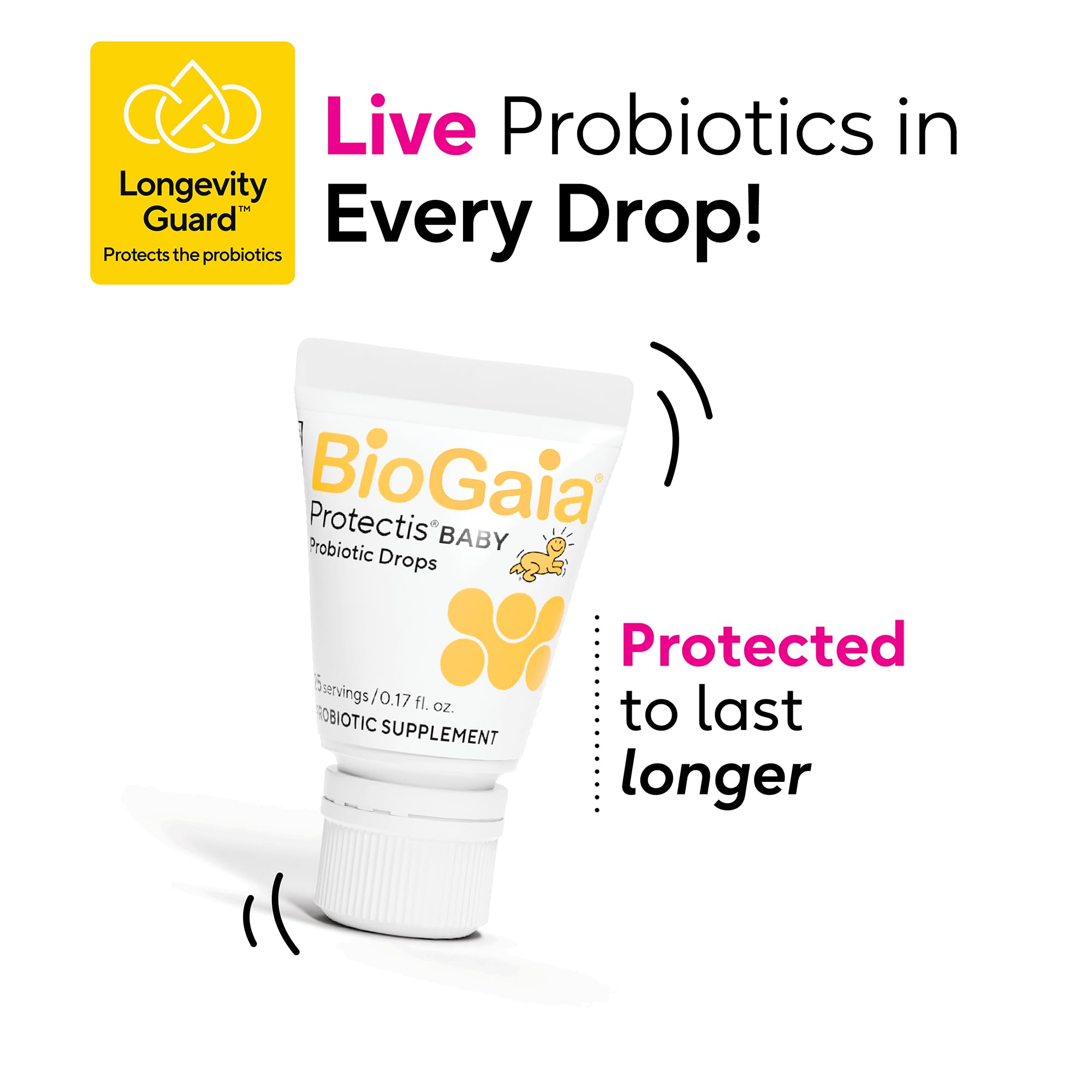 BioGaia Protectis drops demonstrate precise dosing for tiny tummies.