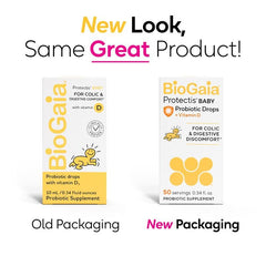 BioGaia Protectis Baby probiotic drops dropper; easy dosing for newborn digestive comfort.
