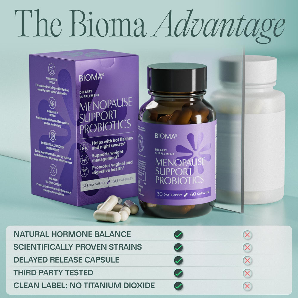 BIOMA bottle in a morning routine setup.