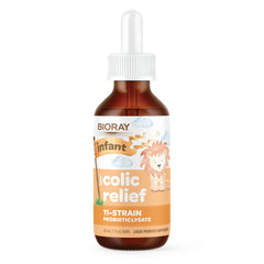 BIORAY Infant NDF Colic Relief bottle with dropper for gentle stomach comfort