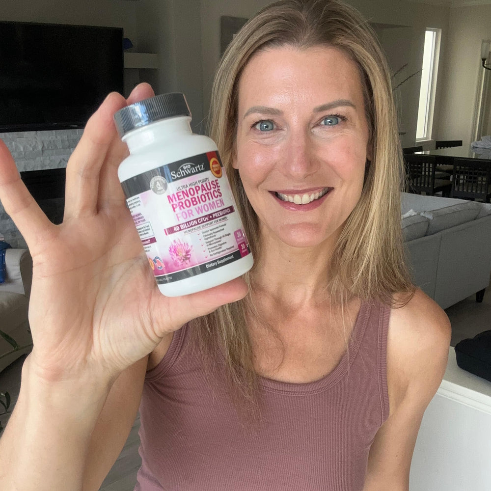 BioSchwartz non-GMO seal emphasizes allergen-free profile.