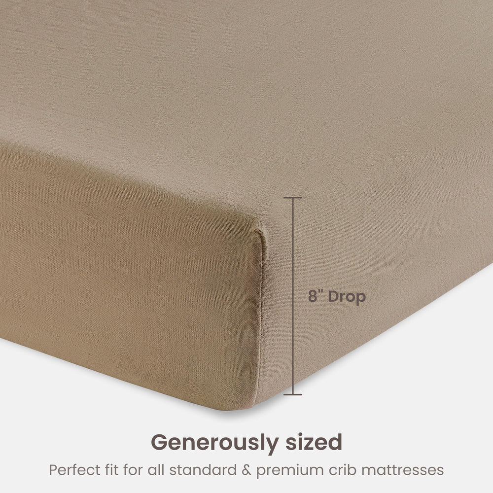 BIOWEAVES nursery bedding creates a cozy, eco-friendly sleep space.