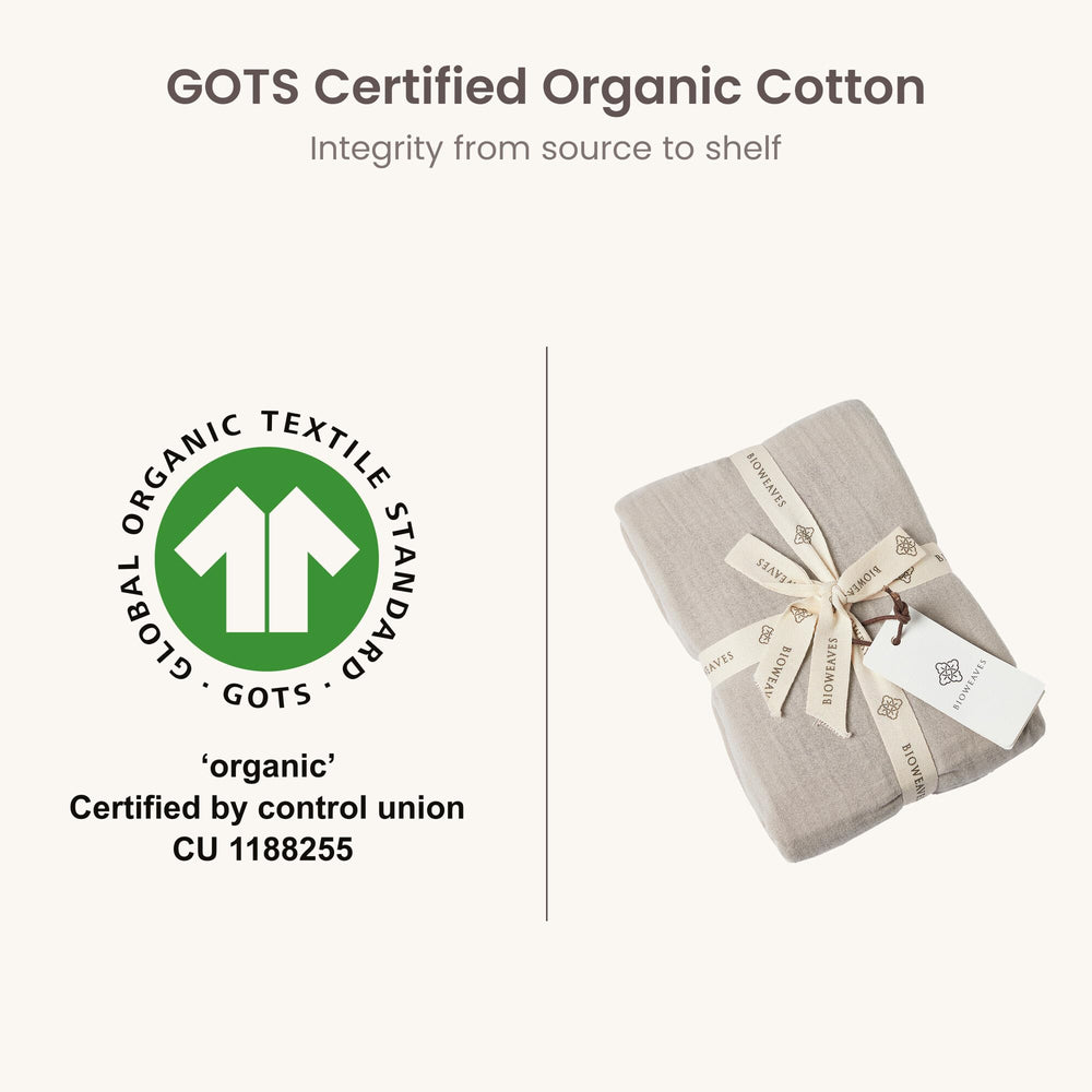 BIOWEAVES Bassinet Sheet breathable weave—keeps baby cool and comfortable through the night.