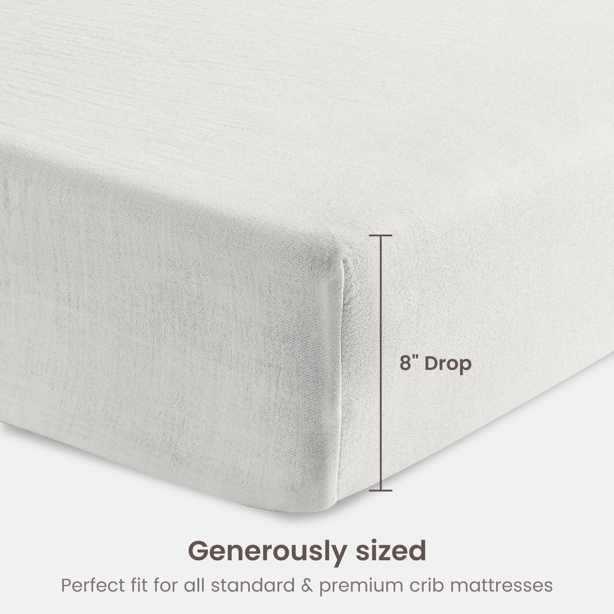 BIOWEAVES 5-inch pocket helps keep sheet in place.